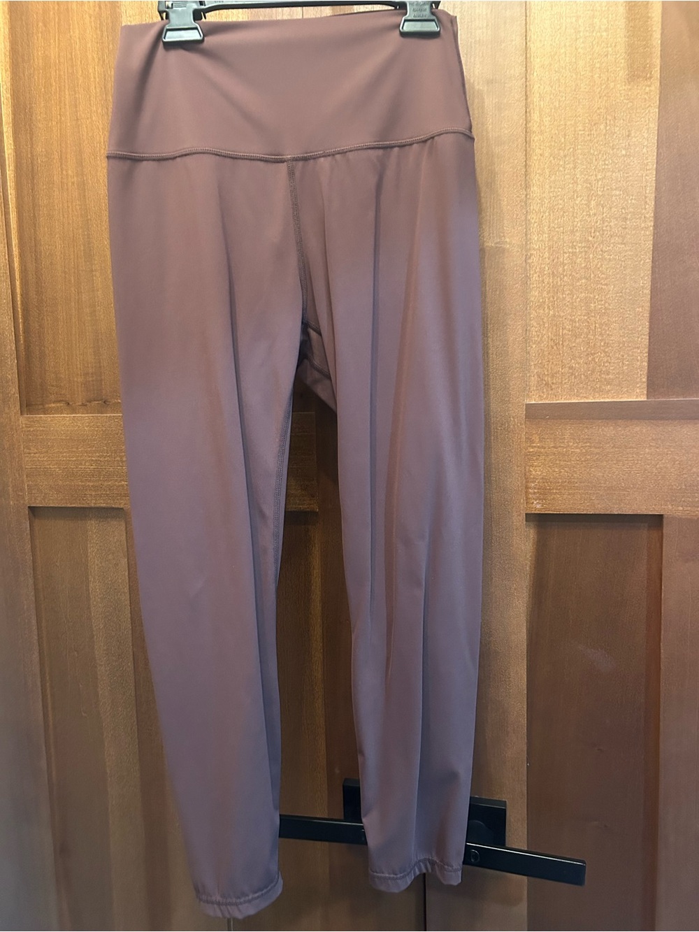 High-Waisted Women's Leggings - Mauve Brown XL